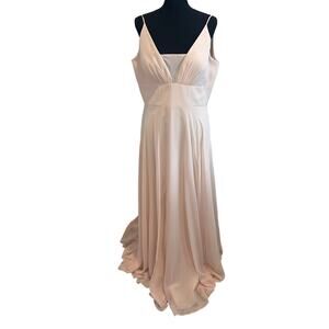 Jenny Yoo $290 A-Line Bridesmaid Gown Dress Chiffon Size 14